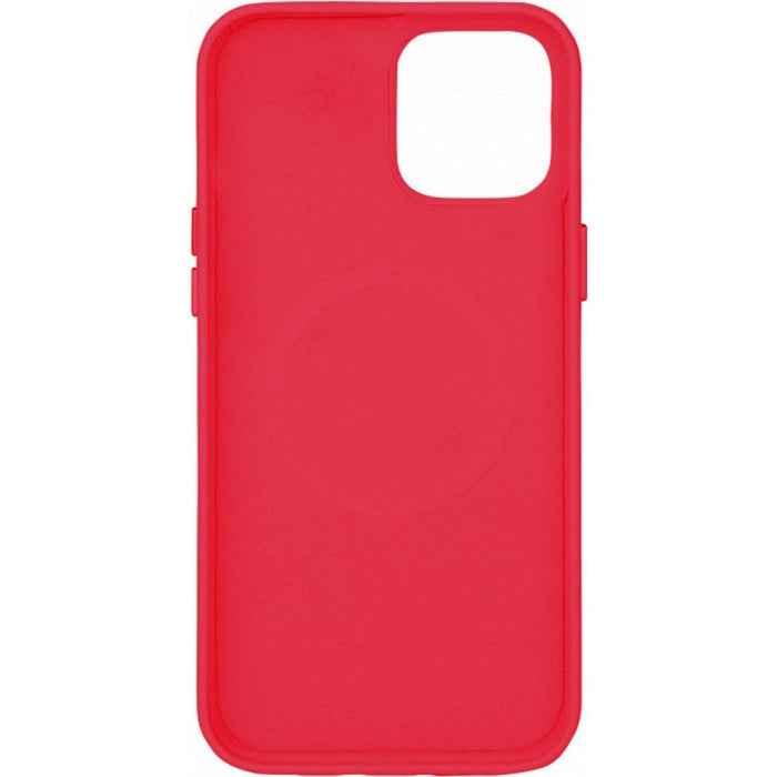 iPhone 12 Pro Max Hoesje - Magnetisch - Rood - iPhone 12 Pro Max Case Magneet - Geschikt voor Apple Magneet - Vegan Leer- MicroFiber - Metalen Knoppen - Military Grade iPhone 12 Pro Max Hoes