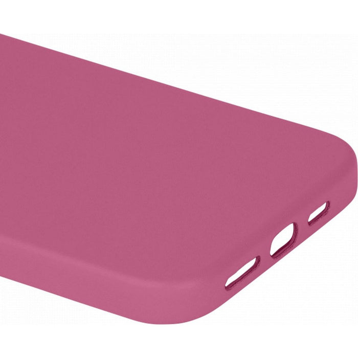 iPhone 12 Pro Max Hoesje - Magnetisch - Roze - iPhone 12 Pro Max Case Magneet - Geschikt voor Apple Magneet - Vegan Leer- MicroFiber - Metalen Knoppen - Military Grade iPhone 12 Pro Max Hoes