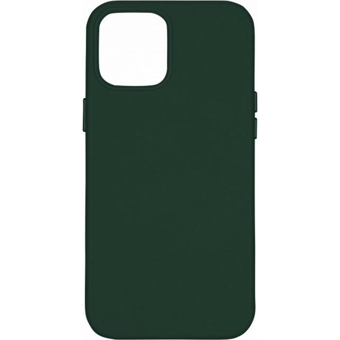 iPhone 13 Hoesje - Magnetisch - Donker Groen - iPhone 13 Case Magneet - Geschikt voor Apple Magneet - Vegan Leer- MicroFiber - Metalen Knoppen - Military Grade iPhone 13 Hoes