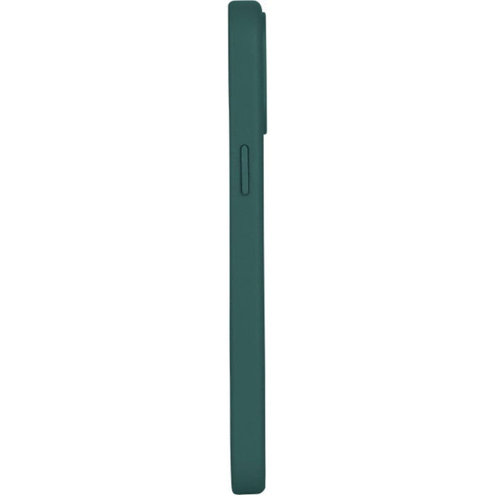iPhone 13 Hoesje - Magnetisch - Groen - iPhone 13 Case Magneet - Geschikt voor Apple Magneet - Vegan Leer- MicroFiber - Metalen Knoppen - Military Grade iPhone 13 Hoes