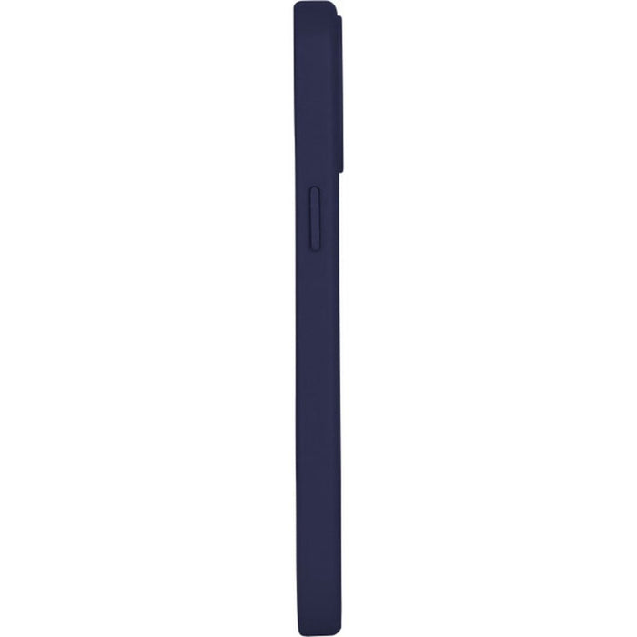 iPhone 13 Pro Hoesje - Magnetisch - Donker Blauw - iPhone 13 Pro Case Magneet - Geschikt voor Apple Magneet - Vegan Leer- MicroFiber - Metalen Knoppen - Military Grade iPhone 13 Pro Hoes