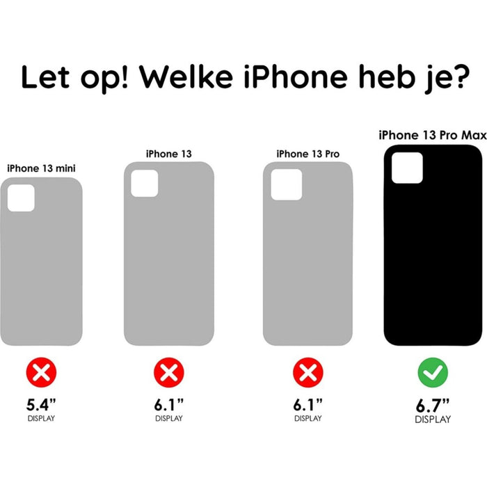 iPhone 13 Pro Max Hoesje + Kaarthouder - Magnetisch en Standaard - iPhone 13 Pro Max Hoesje Pasjeshouder met Houder - iPhone 13 Pro Max Cover Magnetisch - Vegan Leer - Microvezel