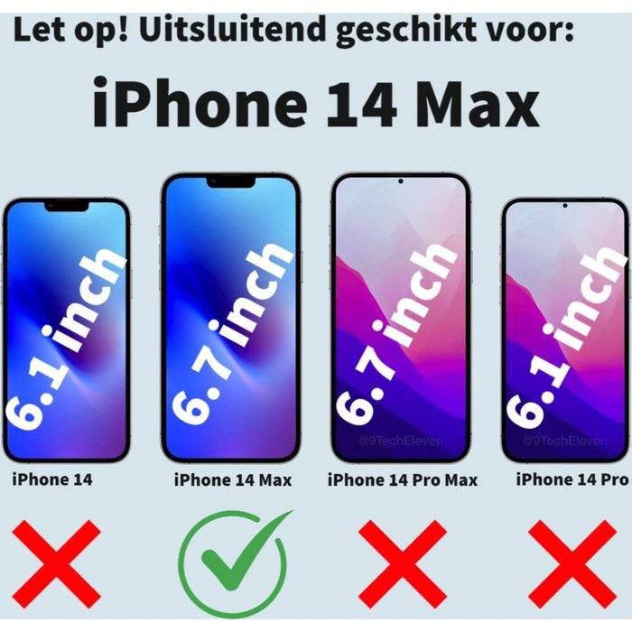 iPhone 14 Plus Hoesje Doorzichtig - UltraHD Transparant Hoesje - MagSafe Compatible - Geschikt voor Apple iPhone 14 Plus