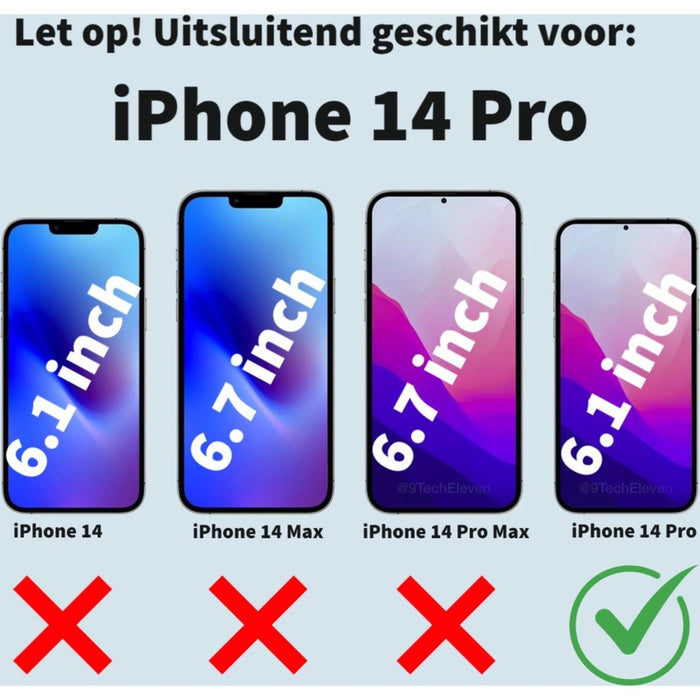 iPhone 14 Pro Hoesje Zwart - Siliconen - Matte - Hoesje - MagSafe Compatible - Geschikt voor Apple iPhone 14 Pro