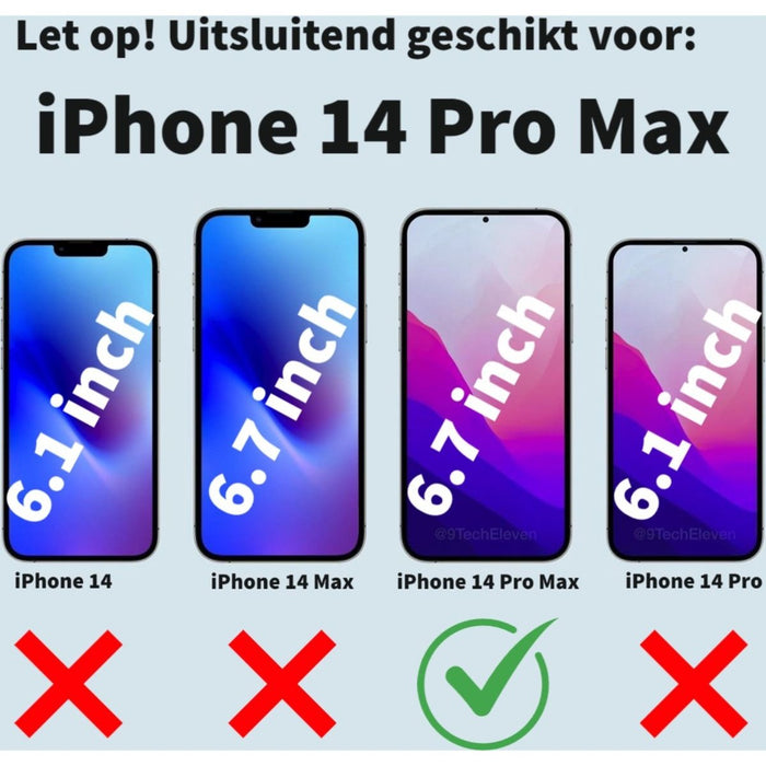 iPhone 14 Pro Max Hoesje Doorzichtig - UltraHD Transparant Hoesje - MagSafe Compatible - Geschikt voor Apple iPhone 14 Pro Max