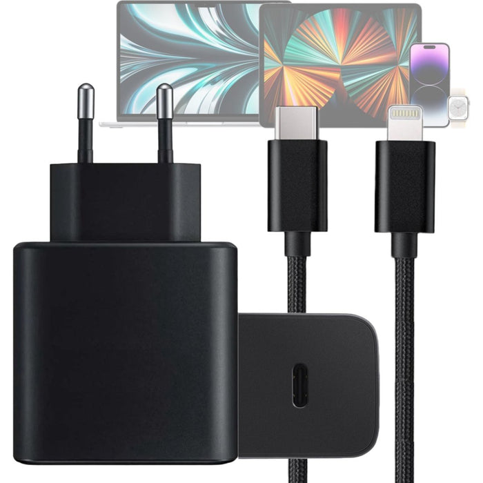 iPhone 14 Snellader + 45W Oplader Kabel 1 Meter - USB C - Power Adapter voor Apple iPhone 14, iPhone 14 Plus, iPhone 14 Pro en iPhone 14 Pro Max
