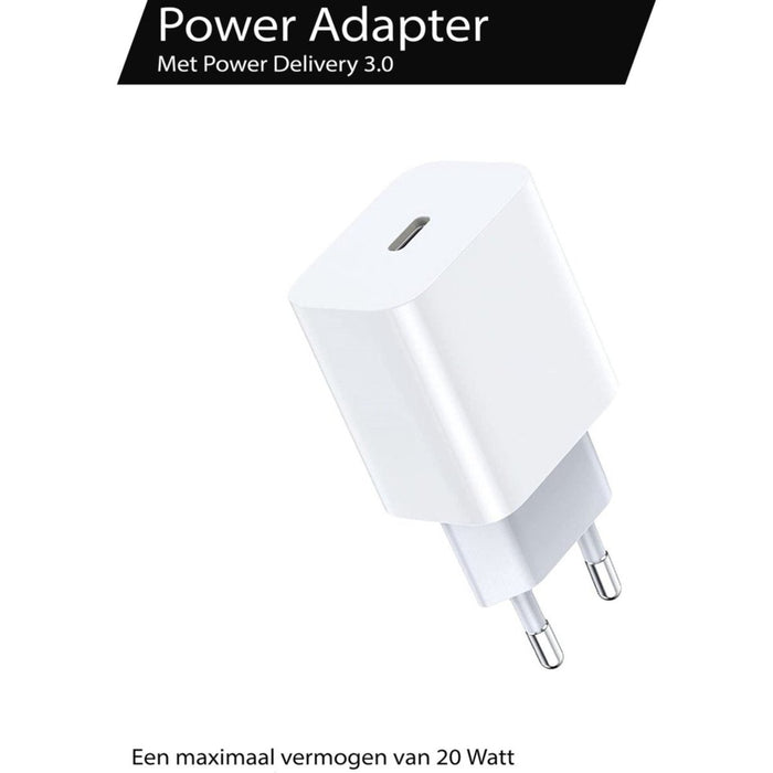 iPhone 14 Snellader + Oplader Kabel 1 Meter - USB C - Power Adapter voor Apple iPhone 14, iPhone 14 Plus, iPhone 14 Pro en iPhone 14 Pro Max