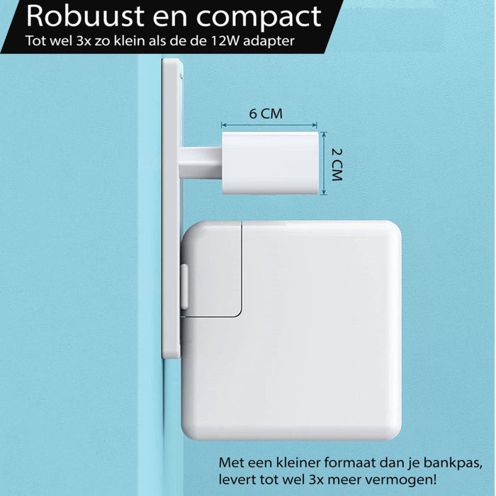 iPhone 14 Snellader + Oplader Kabel 1 Meter - USB C - Power Adapter voor Apple iPhone 14, iPhone 14 Plus, iPhone 14 Pro en iPhone 14 Pro Max