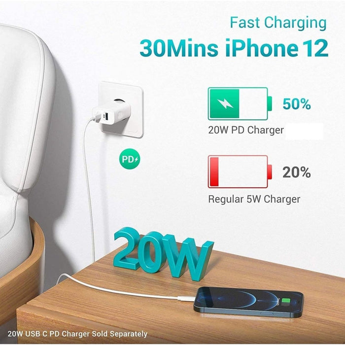 iPhone Kabel - USB kabel naar lightning - 1 meter - 2 Stuks - Geschikt voor Apple iPhone en Apple iPad