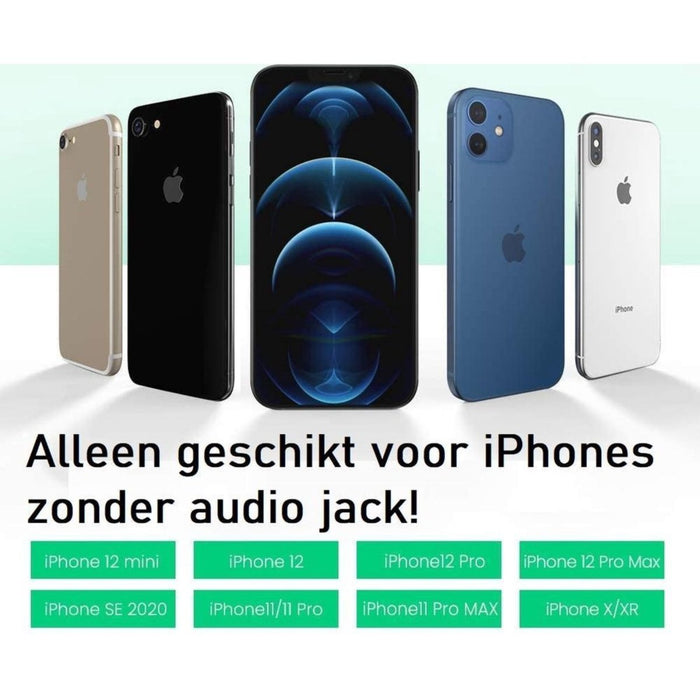 iPhone Lightning naar Jack Adapter | Jack voor Apple iPhone | iPhone Jack | Lightning naar Jack | Lightning Jack 3.5 mm | Zwart