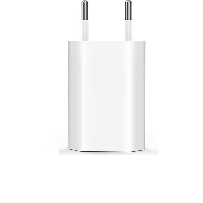 iPhone Lightning Oplaadkabel | 1 Meter | Inclusief 5 Watt Lader | Oplaadstekker voor Apple iPhone 5/6/7/7 Plus/8 Plus/X/Xr/Xs/Xs Max/11/11 Pro/11 Pro Max | Lader voor iPhone / iPad | Oplader | Adapter