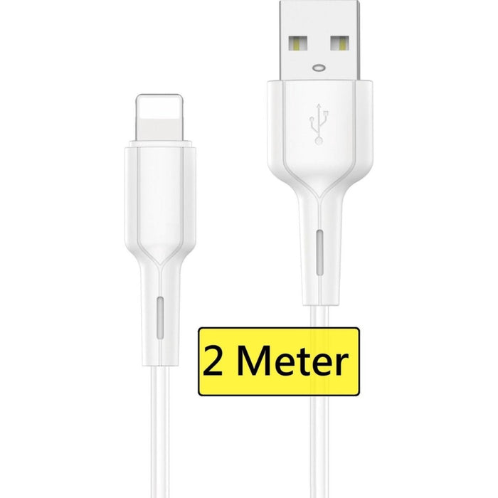 iPhone oplader kabel geschikt voor Apple iPhone 6,7,8,X,XS,XR,11,12,Mini,Pro Max- iPhone kabel - iPhone oplaadkabel - iPhone snoertje - iPhone lader 2 Meter