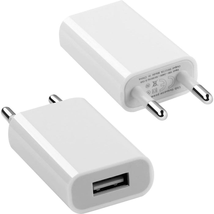 iPhone Oplader Kabel - iPhone Kabel - iPhone Oplaadstekker met Kabel - iPhone Adapter - USB Stekker - iPhone stekker - Oplader iPhone - Inclusief USB naar Apple Lightning Kabel - Wit - Geschikt voor Apple iPhone 5/6/7/8/SE/X/XR/XS/11/12