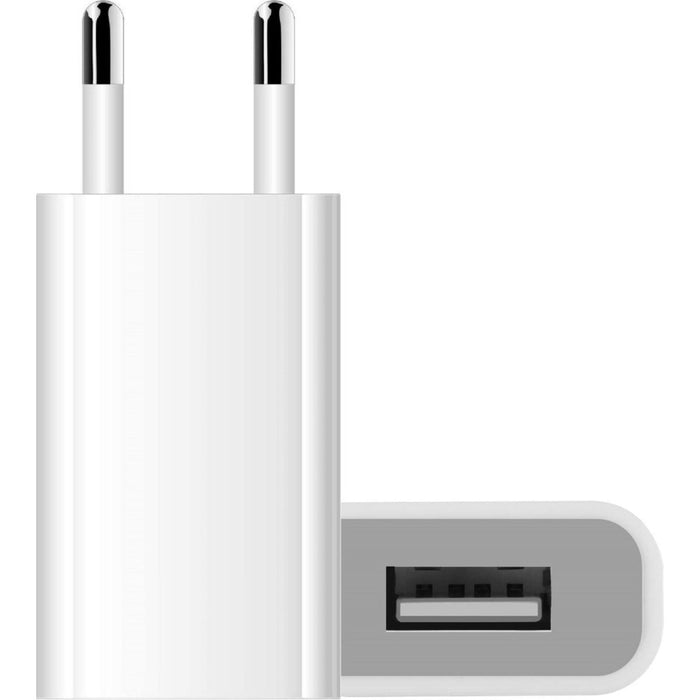 iPhone Oplader Kabel - iPhone Kabel - iPhone Oplaadstekker met Kabel - iPhone Adapter - USB Stekker - iPhone stekker - Oplader iPhone - Inclusief USB naar Apple Lightning Kabel - Wit - Geschikt voor Apple iPhone 5/6/7/8/SE/X/XR/XS/11/12