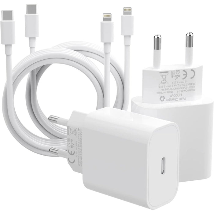 bijnaam Nodig uit banaan Supersnelle 20W USB-C oplader voor iPhone en iPad - 4 PACK — Phreeze