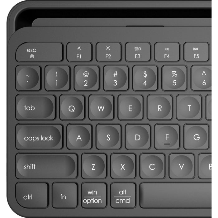 KeyPad Toetsenbord Draadloos met Tablet Houder - Ergonomisch - USB en Bluetooth 5.0 - Draadloze Keyboard - iPad Toetsenbord - Bluetooth Toetsenbord - Android, MacOS, iOS, iPadOS, Windows - Draadloos Toetsenbord iPad - Samsung - Alternatief Logitech