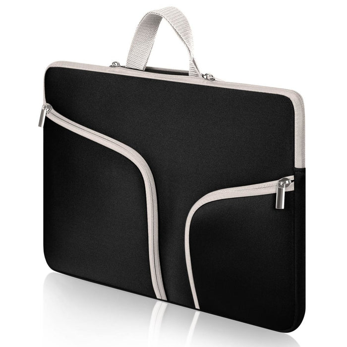 Laptoptas 11 Inch - Sleeve - Laptophoes met Rits en Opbergvak - Laptopsleeve voor Laptops van 11 tot 12 inch voor o.a Microsoft Surface Laptop Go/Pro/Chromebook