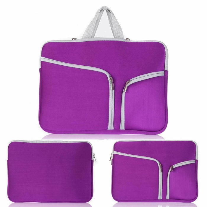 Laptoptas 11 Inch - Sleeve - Laptophoes met Rits en Opbergvak - Laptopsleeve voor Laptops van 11 tot 12 inch voor o.a Microsoft Surface Laptop Go/Pro/Chromebook