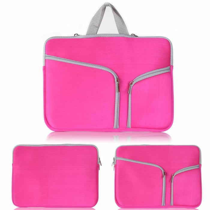 Laptoptas 13 Inch - Sleeve - Laptophoes met Rits en Opbergvak - Laptopsleeve voor Macbook Air M1 of Macbook Pro M1 - Macbook Pro Hoes - Macbook Air Hoer