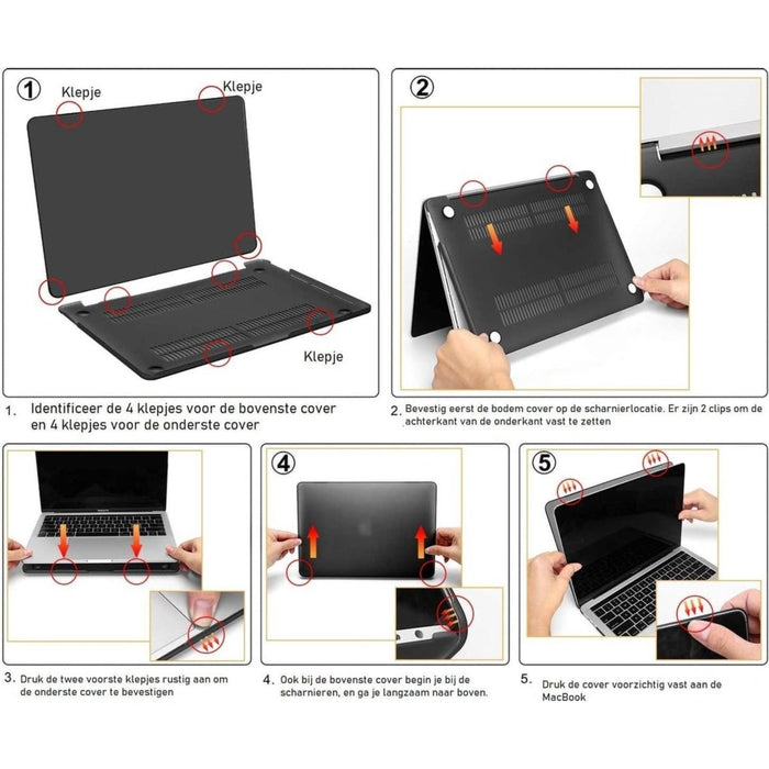 MacBook Air 13 inch (2020) Hard Case - A1932 - Beschermende Plastic Hard Cover - Print