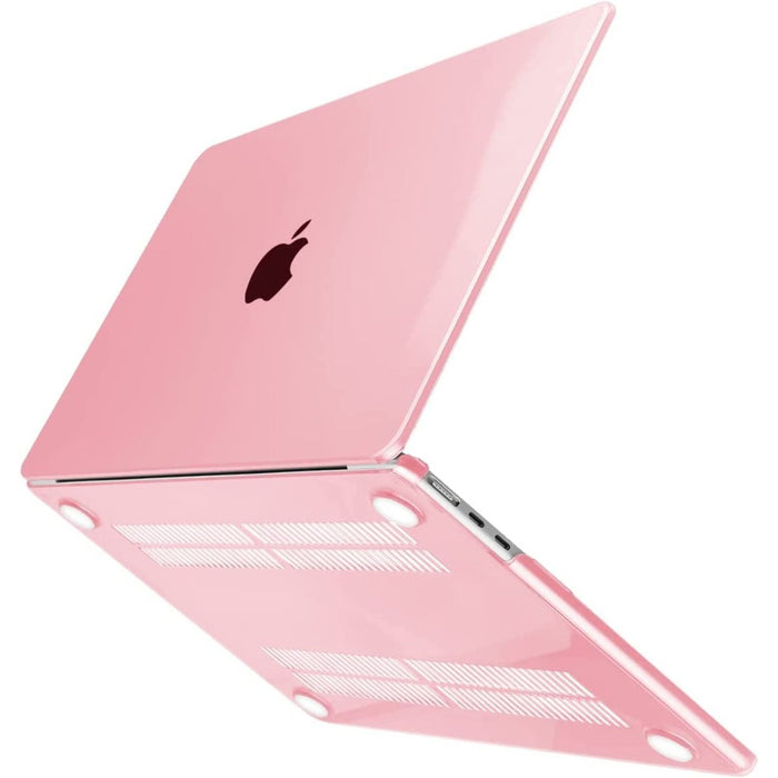 Macbook Air 2022 Hoesje - 13.6 inch - Kristal Roze - MacBook Air (M2 Chip) Case - Cover geschikt voor Apple MacBook Air (A2681)