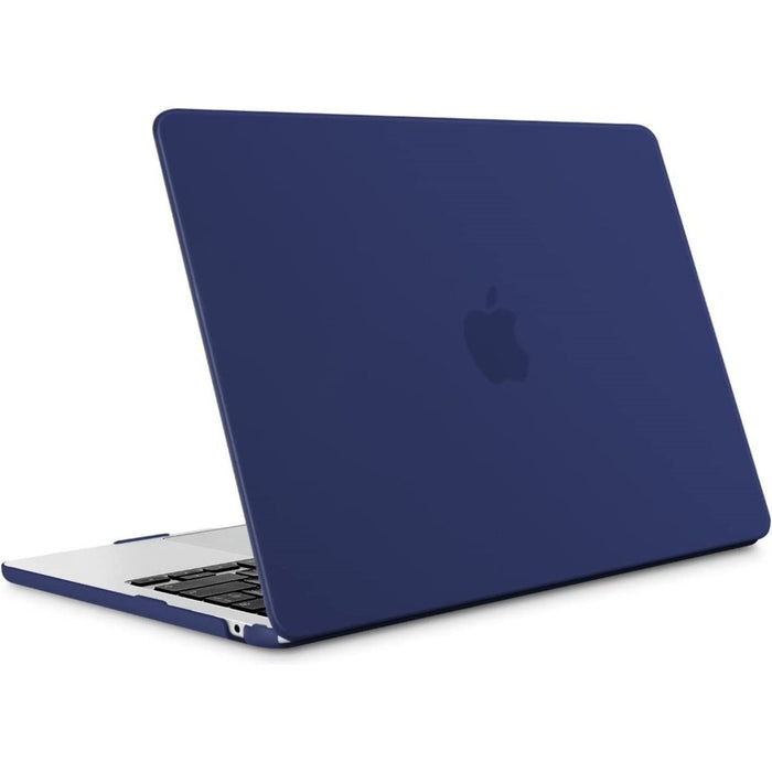 Macbook Air 2022 Hoesje - 13.6 inch - Matte Blauw - MacBook Air (M2 Chip) Case - Cover geschikt voor Apple MacBook Air (A2681)