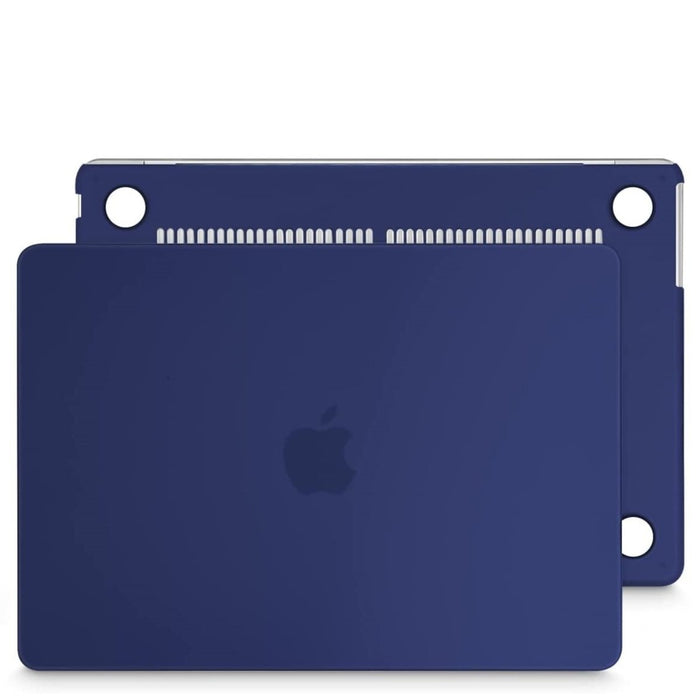 Macbook Air 2022 Hoesje - 13.6 inch - Matte Donker Blauw - MacBook Air (M2 Chip) Case - Cover geschikt voor Apple MacBook Air (A2681)