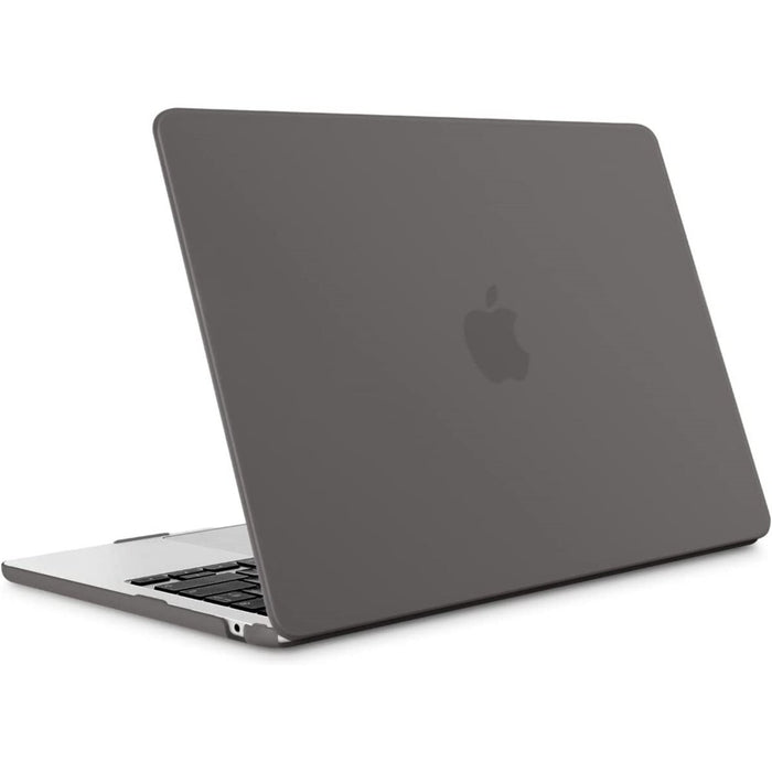 Macbook Air 2022 Hoesje - 13.6 inch - Matte Grijs - MacBook Air (M2 Chip) Case - Cover geschikt voor Apple MacBook Air (A2681)