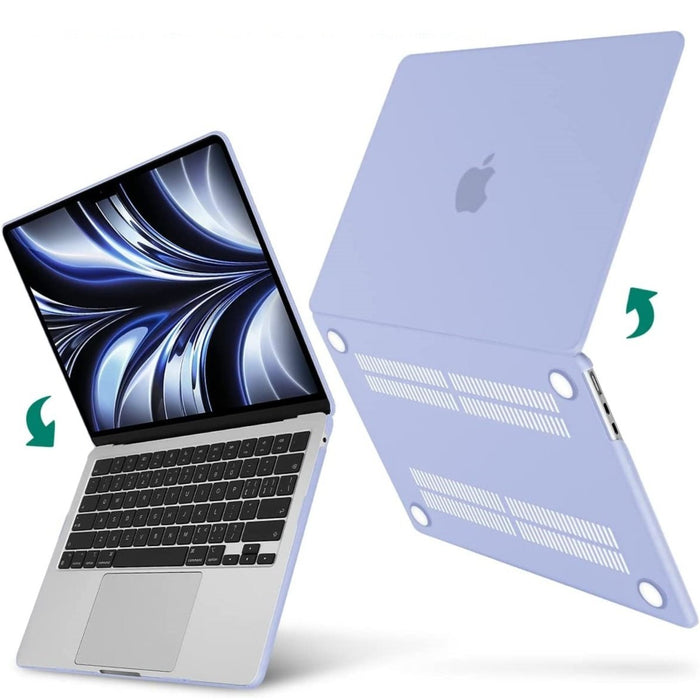 Macbook Air 2022 Hoesje - 13.6 inch - Matte Lavender Paars - MacBook Air (M2 Chip) Case - Cover geschikt voor Apple MacBook Air (A2681)