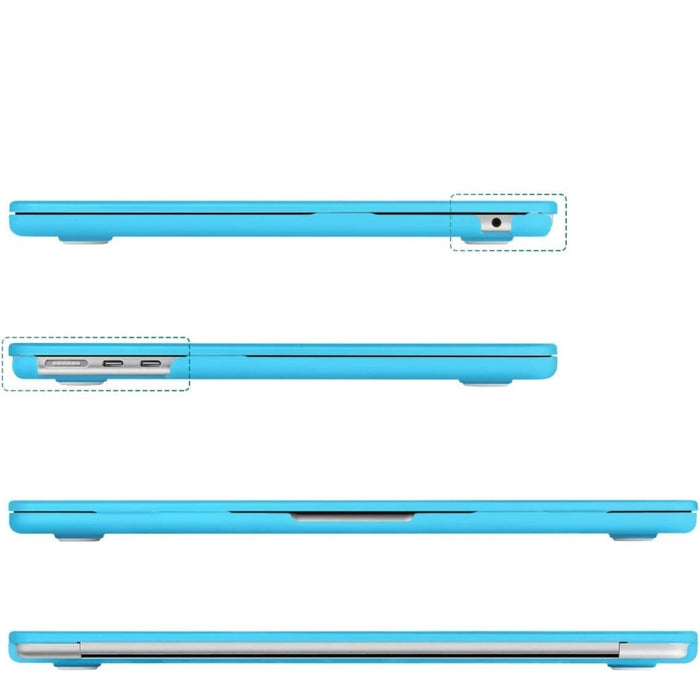 Macbook Air 2022 Hoesje - 13.6 inch - Matte Licht Blauw - MacBook Air (M2 Chip) Case - Cover geschikt voor Apple MacBook Air (A2681)