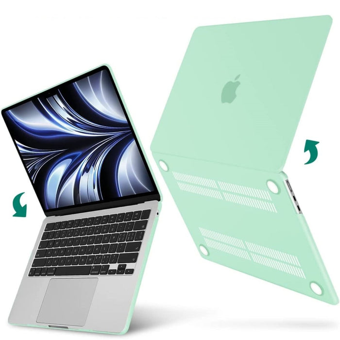 Macbook Air 2022 Hoesje - 13.6 inch - Matte Mint - MacBook Air (M2 Chip) Case - Cover geschikt voor Apple MacBook Air (A2681)