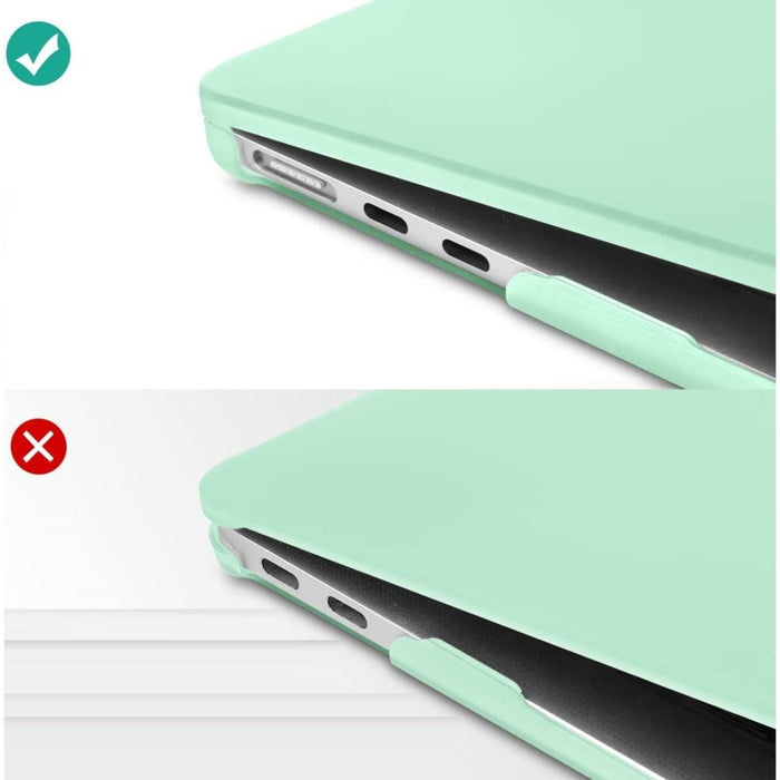 Macbook Air 2022 Hoesje - 13.6 inch - Matte Mint - MacBook Air (M2 Chip) Case - Cover geschikt voor Apple MacBook Air (A2681)