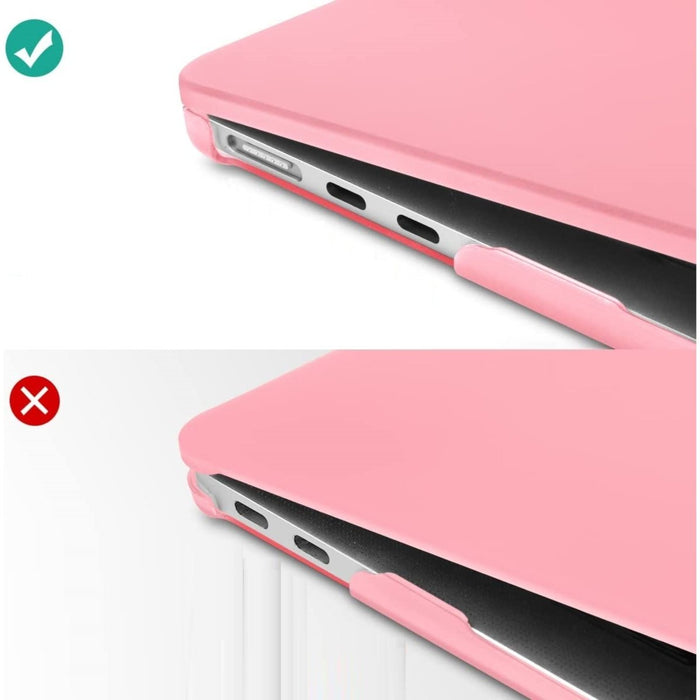 Macbook Air 2022 Hoesje - 13.6 inch - Matte Roze - MacBook Air (M2 Chip) Case - Cover geschikt voor Apple MacBook Air (A2681)