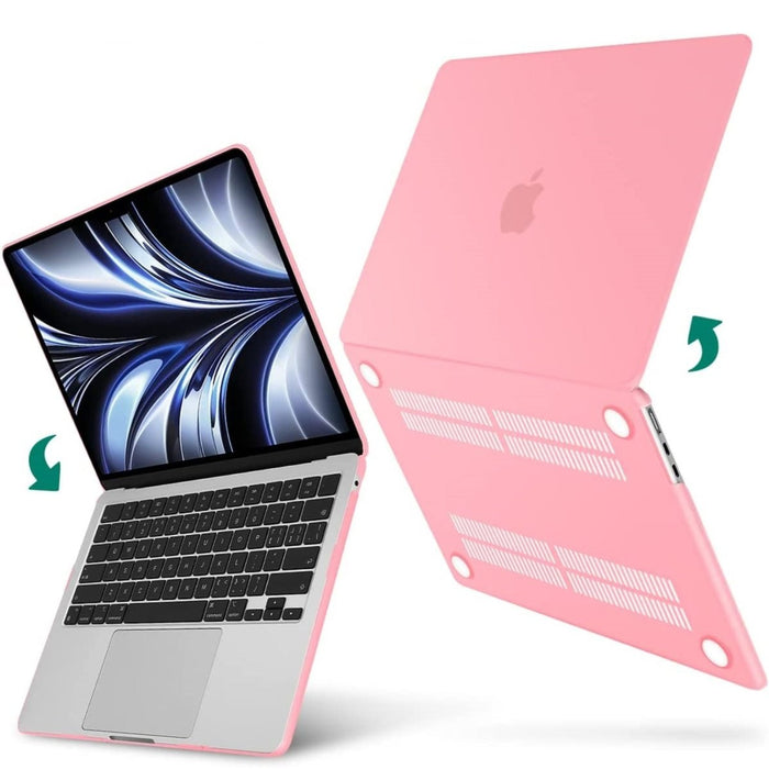 Macbook Air 2022 Hoesje - 13.6 inch - Matte Roze - MacBook Air (M2 Chip) Case - Cover geschikt voor Apple MacBook Air (A2681)