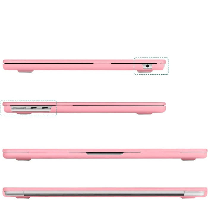 Macbook Air 2022 Hoesje - 13.6 inch - Matte Roze - MacBook Air (M2 Chip) Case - Cover geschikt voor Apple MacBook Air (A2681)