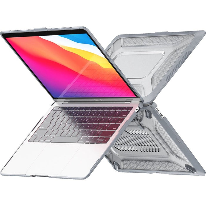 Macbook Air Cover - Doorzichtig Hoesje voor Macbook Air 13 inch 2018 / 2021 - Hardcase Transparant - MacBook Hardcase - Phreeze
