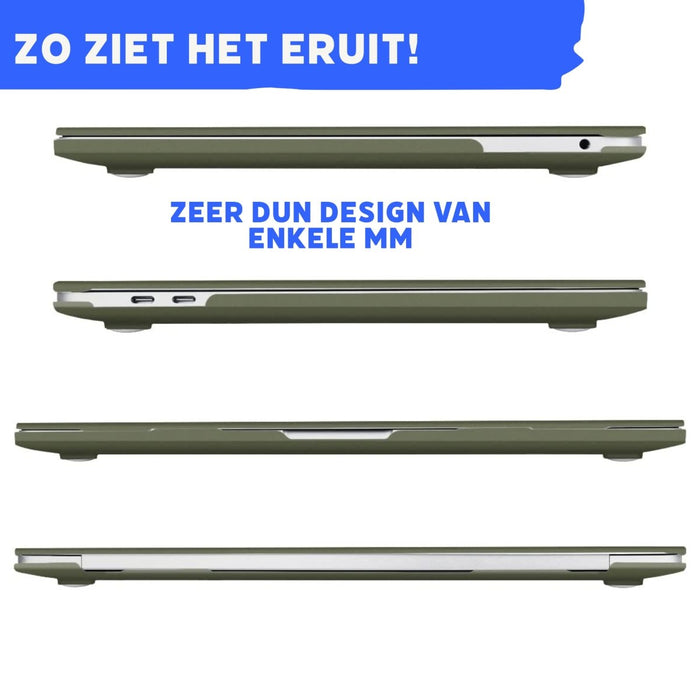 Macbook Air M1 2020/2021 Case met Macbook Air (A2337) Screenprotector - Macbook Air 13,3 inch Cover met Beschermglas - Geschikt voor Macbook Air M1 - Hardcase Beschermhoes Macbook Air A2337