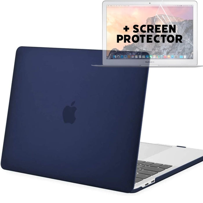 Macbook Air M1 2020/2021 Case met Macbook Air (A2337) Screenprotector - Macbook Air 13,3 inch Cover met Beschermglas - Geschikt voor Macbook Air M1 - Hardcase Beschermhoes Macbook Air A2337