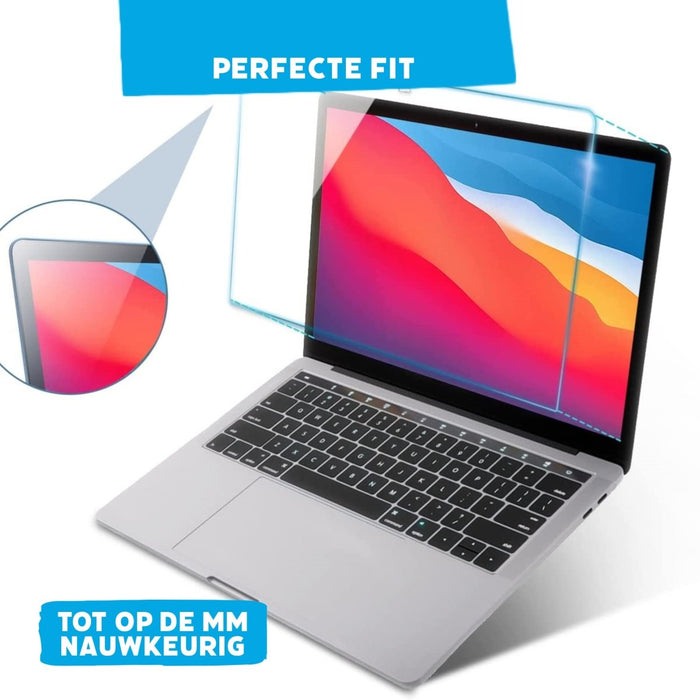 Macbook Air M1 2020/2021 Case met Macbook Air (A2337) Screenprotector - Macbook Air 13,3 inch Cover met Beschermglas - Geschikt voor Macbook Air M1 - Hardcase Beschermhoes Macbook Air A2337