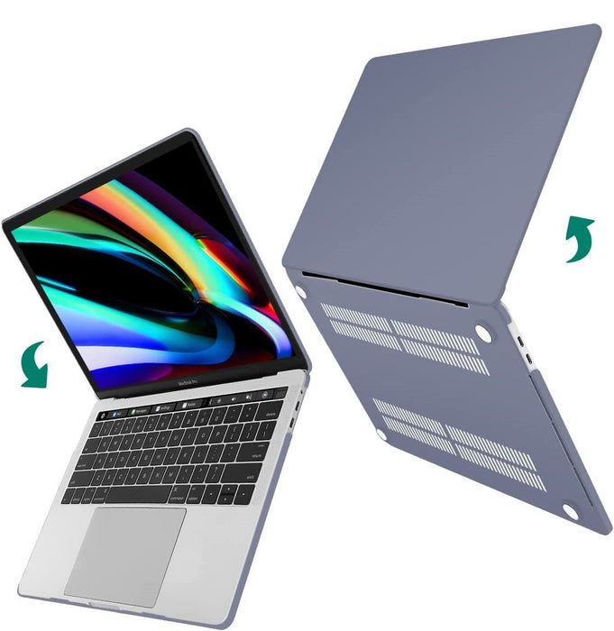 Macbook Air M1 2020/2021 Case met Macbook Air (A2337) Screenprotector - Macbook Air 13,3 inch Cover met Beschermglas - Geschikt voor Macbook Air M1 - Hardcase Beschermhoes Macbook Air A2337