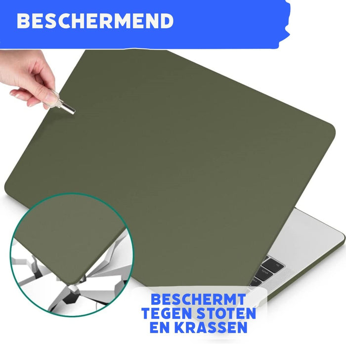 Macbook Air M1 2020/2021 Case met Macbook Air (A2337) Screenprotector - Macbook Air 13,3 inch Cover met Beschermglas - Geschikt voor Macbook Air M1 - Hardcase Beschermhoes Macbook Air A2337
