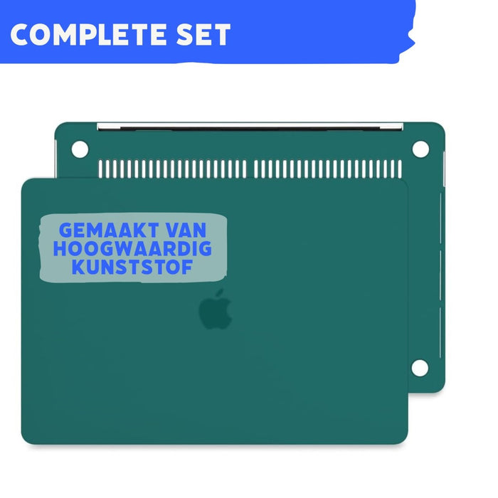 Macbook Air M1 2020/2021 Case met Macbook Air (A2337) Screenprotector - Macbook Air 13,3 inch Cover met Beschermglas - Geschikt voor Macbook Air M1 - Hardcase Beschermhoes Macbook Air A2337
