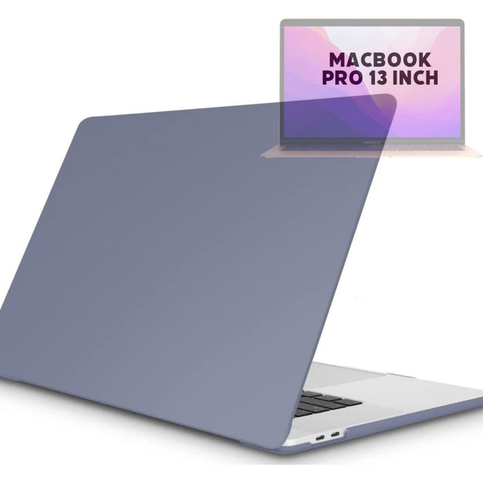 Macbook Air M1 Case - Macbook Air M1 13,3 inch Cover - Luxe Case Premium Crystal Case Cover Hardcover Hardcase - A1932 / A2179 / A2337 M1 - Macbook Air 13.3 inch van 2018 / 2021 Hardcase - Grijs