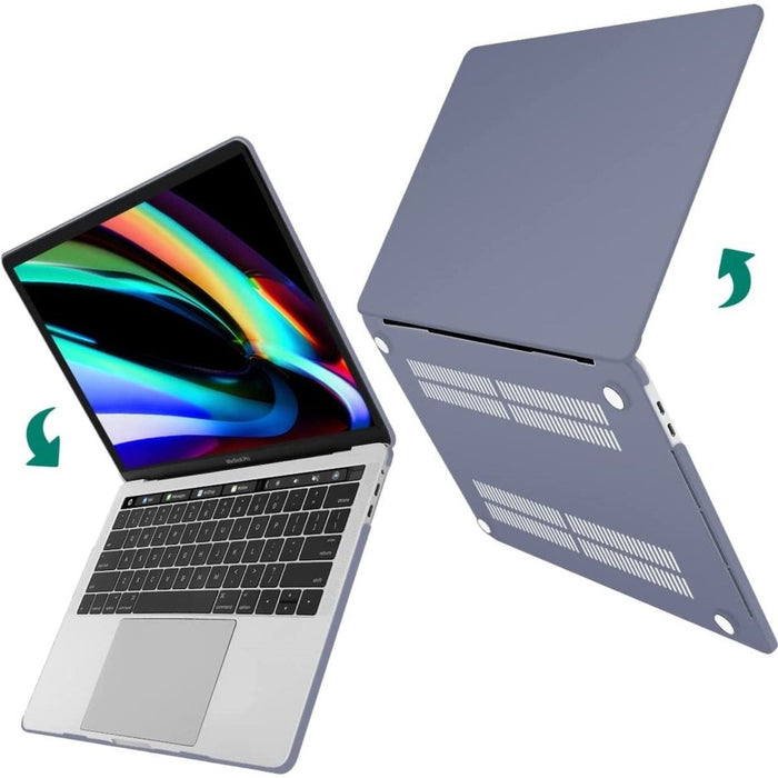 MacBook Pro 16 Inch (2021) Grijs Case | Geschikt voor Apple MacBook Pro 16,2 Inch | MacBook Pro Hard Case Cover | Geschikt voor de nieuwste modellen M1 Pro / M1 Max A2485