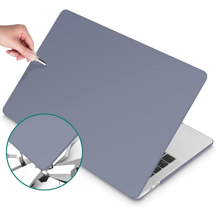 MacBook Pro 16 Inch (2021) Grijs Case | Geschikt voor Apple MacBook Pro 16,2 Inch | MacBook Pro Hard Case Cover | Geschikt voor de nieuwste modellen M1 Pro / M1 Max A2485