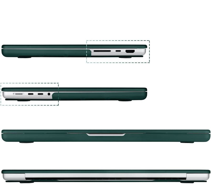 MacBook Pro 16 Inch (2021) Groen Case | Geschikt voor Apple MacBook Pro 16,2 Inch | MacBook Pro Hard Case Cover | Geschikt voor de nieuwste modellen M1 Pro / M1 Max A2485