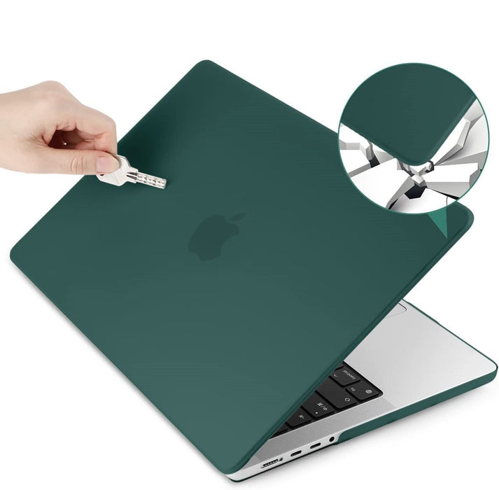 MacBook Pro 16 Inch (2021) Groen Case | Geschikt voor Apple MacBook Pro 16,2 Inch | MacBook Pro Hard Case Cover | Geschikt voor de nieuwste modellen M1 Pro / M1 Max A2485