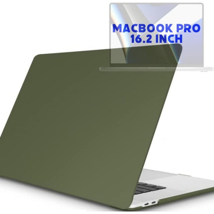 MacBook Pro 16 Inch (2021) Groen Case | Geschikt voor Apple MacBook Pro 16,2 Inch | MacBook Pro Hard Case Cover | Geschikt voor de nieuwste modellen M1 Pro / M1 Max A2485