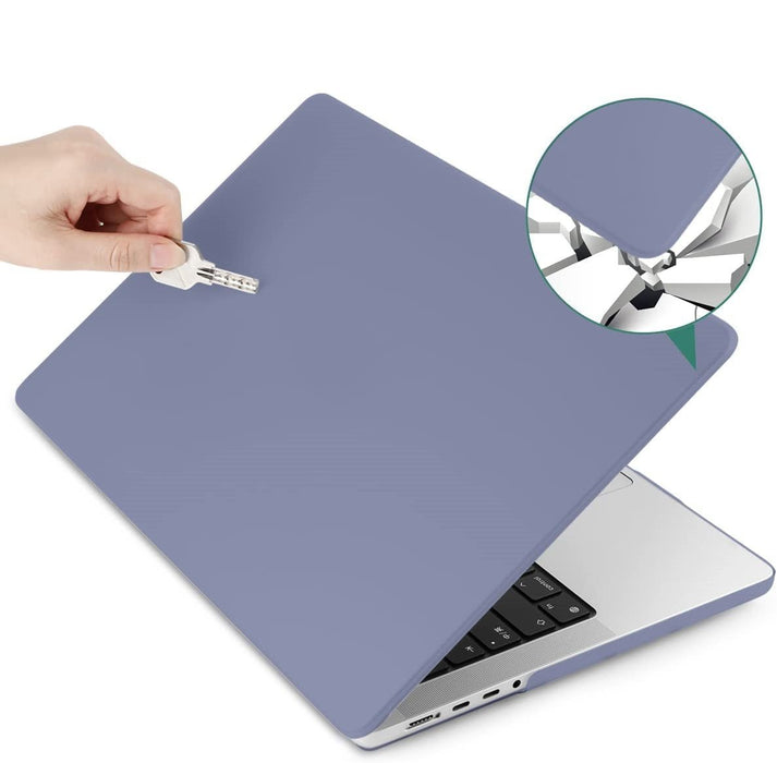 MacBook Pro 16 Inch (2021) Lavender Case | Geschikt voor Apple MacBook Pro 16,2 Inch | MacBook Pro Hard Case Cover | Geschikt voor de nieuwste modellen M1 Pro / M1 Max A2485