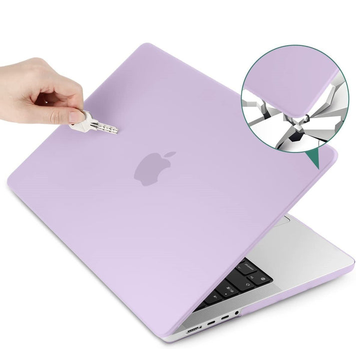 MacBook Pro 16 Inch (2021) Paars Case | Geschikt voor Apple MacBook Pro 16,2 Inch | MacBook Pro Hard Case Cover | Geschikt voor de nieuwste modellen M1 Pro / M1 Max A2485